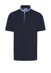 Bugatti Stand Up Collar T-Shirt, Navy