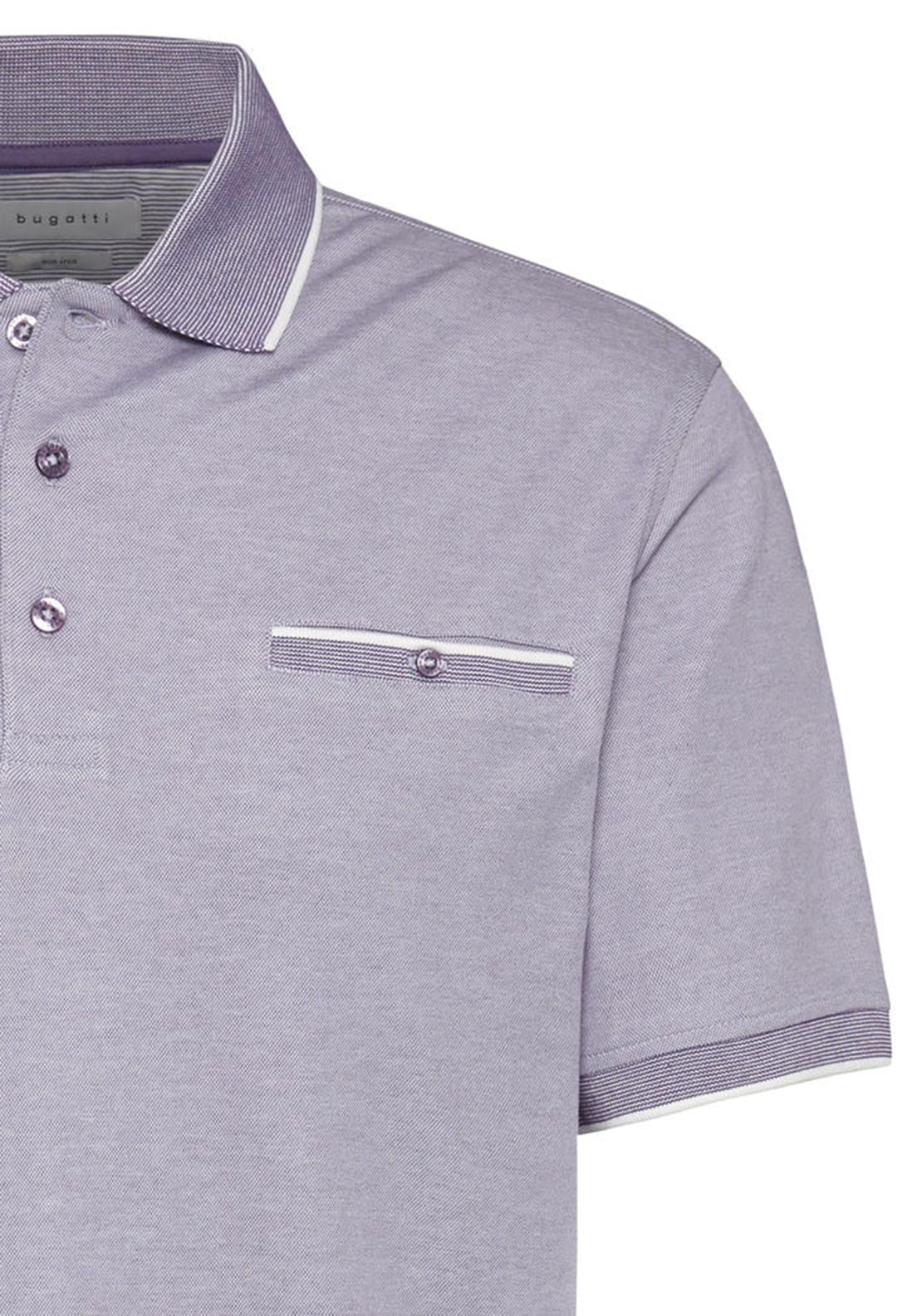 Bugatti Polo Short Sleeve Top, Lavender