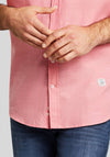 Bugatti 9450 Modern Fit Short Sleeve Shirt, Pink