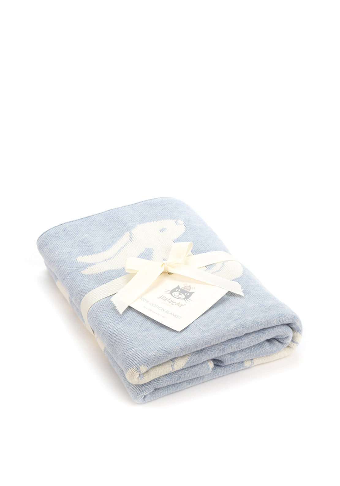 Jellycat Bashful Bunny Blanket, Blue