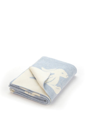 Jellycat Bashful Bunny Blanket, Blue