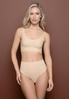 Bye Bra  Waist Control HW Thong, Nude