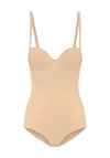 Bye Bra Sculpting Bodysuit Padded Wire, Warm Beige