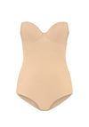 Bye Bra Sculpting Bodysuit Padded Wire, Warm Beige