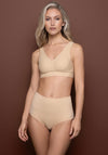 Bye Bra Invisible Mid Waist Brief, Nude