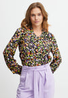 B.Young Bright Floral Print Blouse, Multi