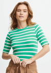 B.Young Pamila Stripe T-Shirt, Ming Green Mix