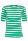 B.Young Pamila Stripe T-Shirt, Ming Green Mix