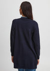 b.young Nonina Long Open Cardigan, Navy