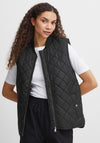 b.young Canna Quilted Short Gilet, Black