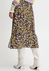 B.Young Bright Floral Print Midi Skirt, Multi