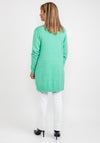 b.young Nonina Long Open Cardigan, Ming Green
