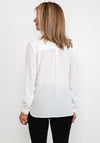 B.Young Open Collar Blouse, White