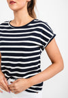 b.young Stripe Pattern T-Shirt, Navy