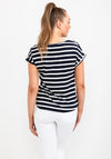 b.young Stripe Pattern T-Shirt, Navy