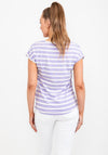 b.young Stripe Pattern T-Shirt, Lilac