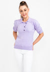 b.young Collared Knit Sweater, Lilac