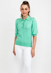 b.young Collared Knit Sweater, Light Green