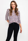 b.young Ditsy Floral Top, Purple Multi
