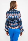 b.young Abstract Print Shirt, Navy Multi
