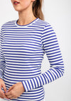 b.young Long Sleeve Stripe Knit Top, Purple