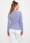 b.young Long Sleeve Stripe Knit Top, Purple
