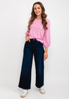 b.young Jacquard Pattern Top, Soft Pink