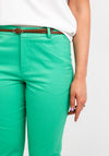 b.young Slim Leg Trousers, Green