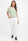 b.young Slim Leg Trousers, White