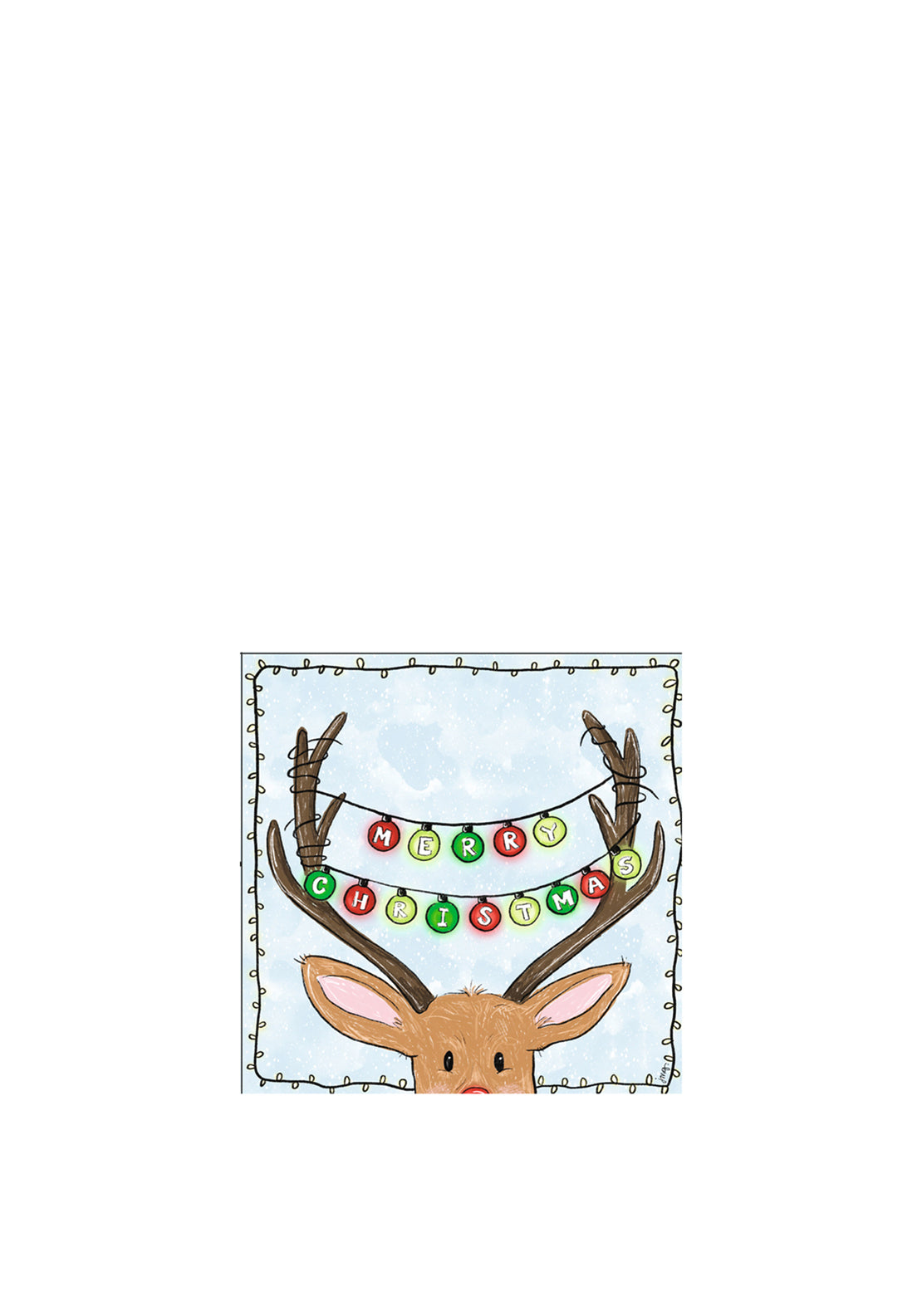 IHR Merry Reindeer Napkins, Multi