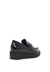 CallagHan Patent Lug Sole Loafers, Black