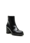 Callaghan Leather Block heel Ankle Boot, Black