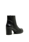 Callaghan Leather Block heel Ankle Boot, Black