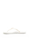 Calvin Klein Womens Flip Flops, White