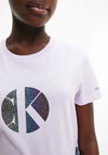 Calvin Klein Girls Circle Monogram T-Shirt, Lavender Pink