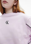 Calvin Klein Girls Organic Cotton Sweatshirt, Lavender