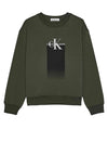 Calvin Klein Boys Gradient Logo Sweatshirt, Deep Depths