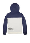 Calvin Klein Jeans Boys Colour Block Windbreaker Jacket, Ivory