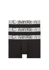 Calvin Klein 3 Pack Reconsidered Steel Boxers, Black