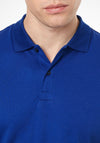 Calvin Klein Liquid Touch Polo Shirt, Mid Azure Blue
