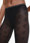 Calvin Klein Logo Lace Biker Shorts, Black