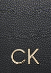 Calvin Klein Re-Lock Flap Over Shoulder Bag, Black