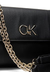 Calvin Klein Re-Lock Pebbled Faux Leather Crossbody Bag, Black