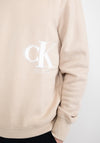 Calvin Klein Jeans Spray Logo Sweatshirt, Classic Beige