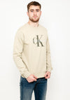 Calvin Klein Jeans Monogram Logo Sweatshirt, Wheat Fields