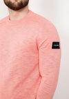 Calvin Klein Textured Crew Neck Sweater, Darling Pink