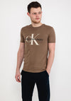 Calvin Klein Jeans Monogram T-Shirt, Shitake