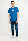 Calvin Klein Jeans New York Badge Logo T-Shirt, Tarps Blue