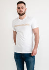 Calvin Klein Logo T-Shirt, White & Beige