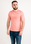 Calvin Klein Raised Striped Logo T-Shirt, Darling Pink